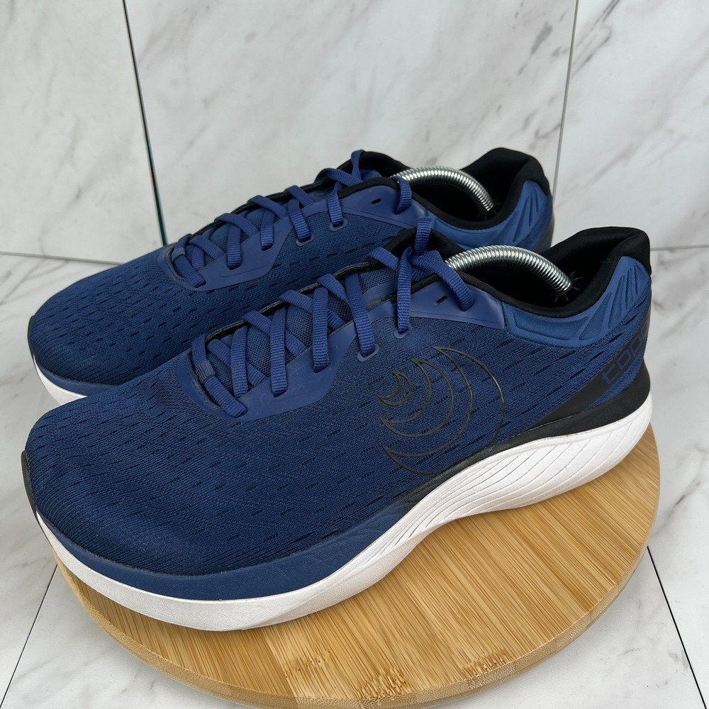 Topo Athletic Atmos Mens Size 11.5 Navy White Running Walk Gym Sneakers Shoes - Picture 3 of 12